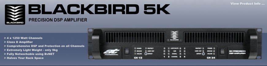 AT Professional Blackbird 5K - 4-channel DSP amplifier