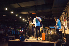 Cafe 28 Cooly - band in action on stage